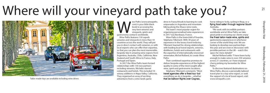 wine paths - best luxury wine tours