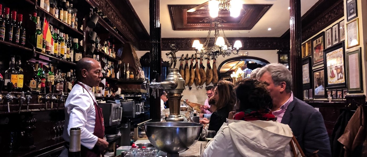 wine bar in Madrid