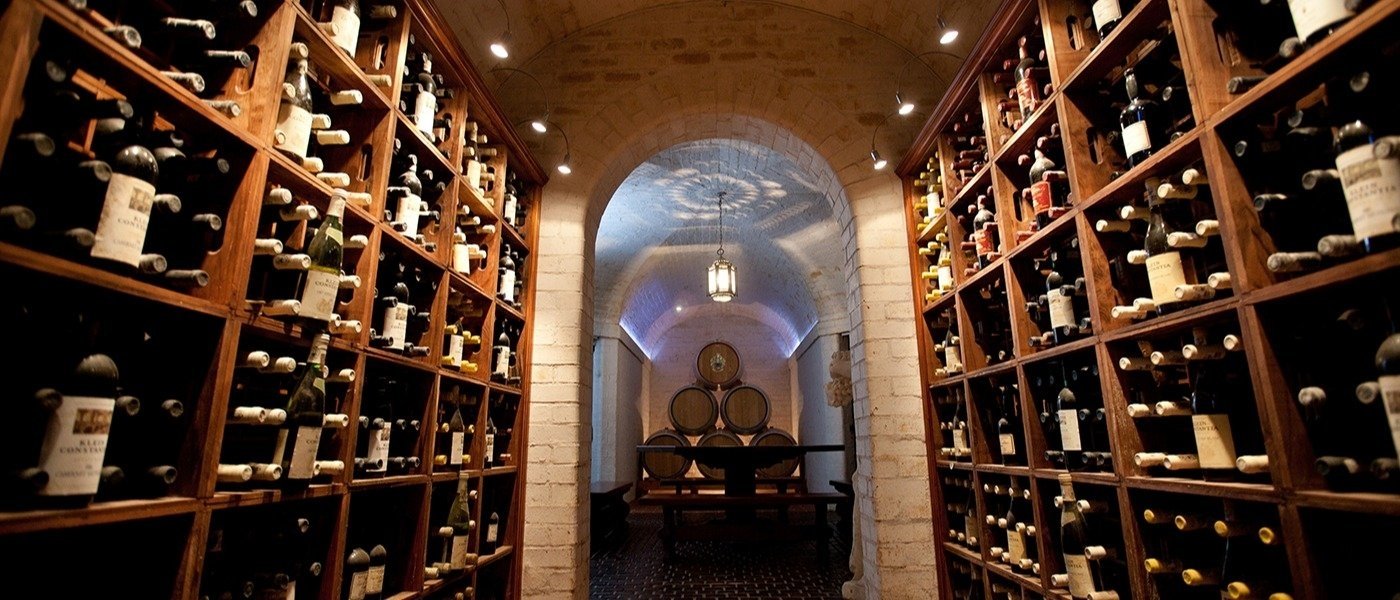 wine cellar tour at Klein Constantia