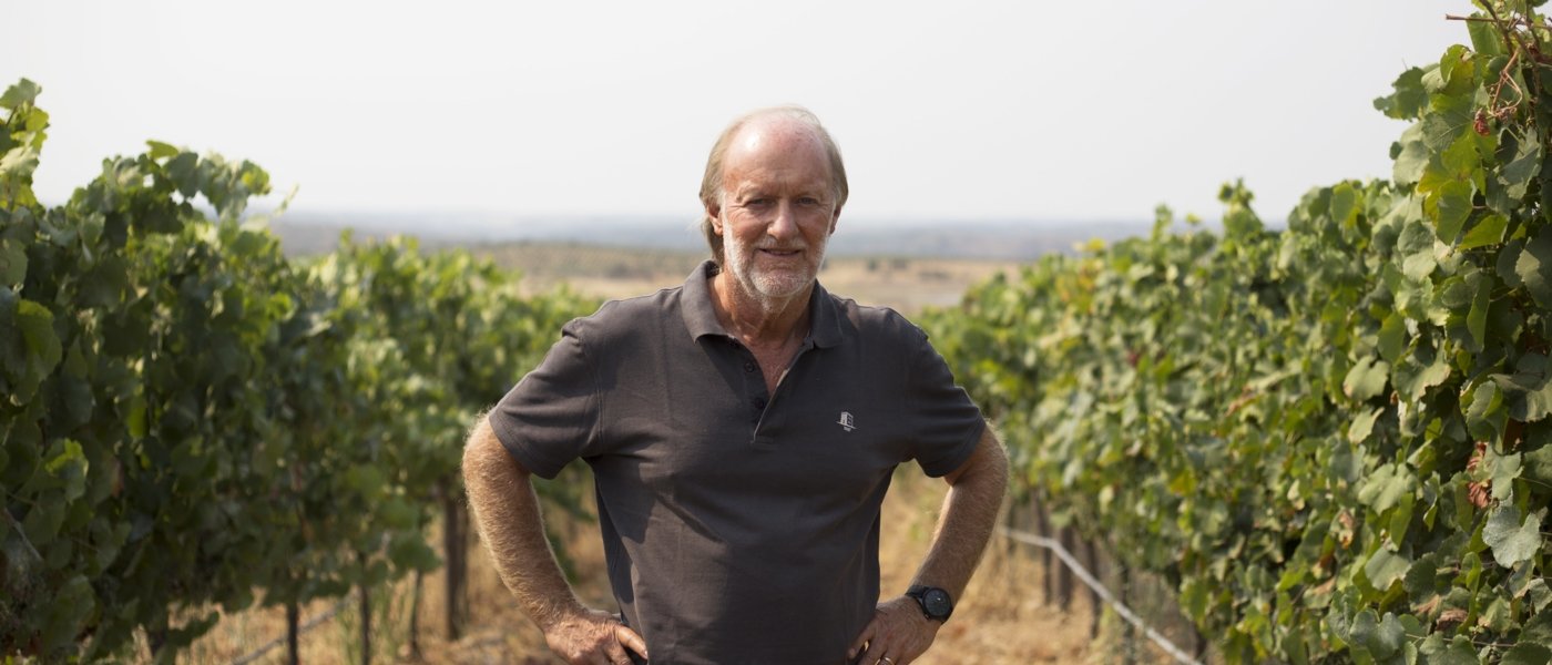 David Baverstock in the vineyards - Wine Paths