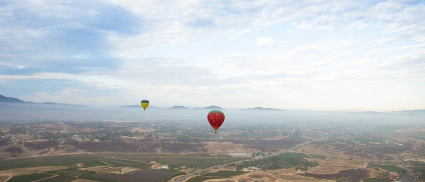 Hot Air Balloon Ride over the Vineyards