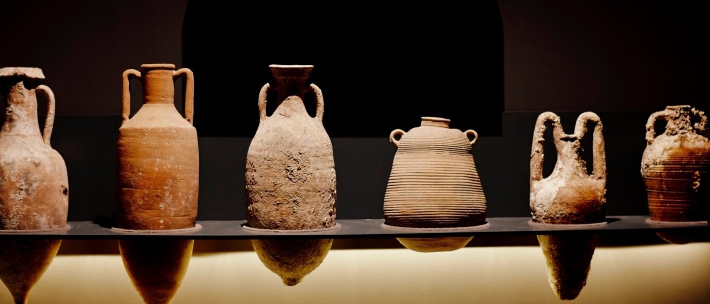 Amphoras dating back to Ancient Greece.