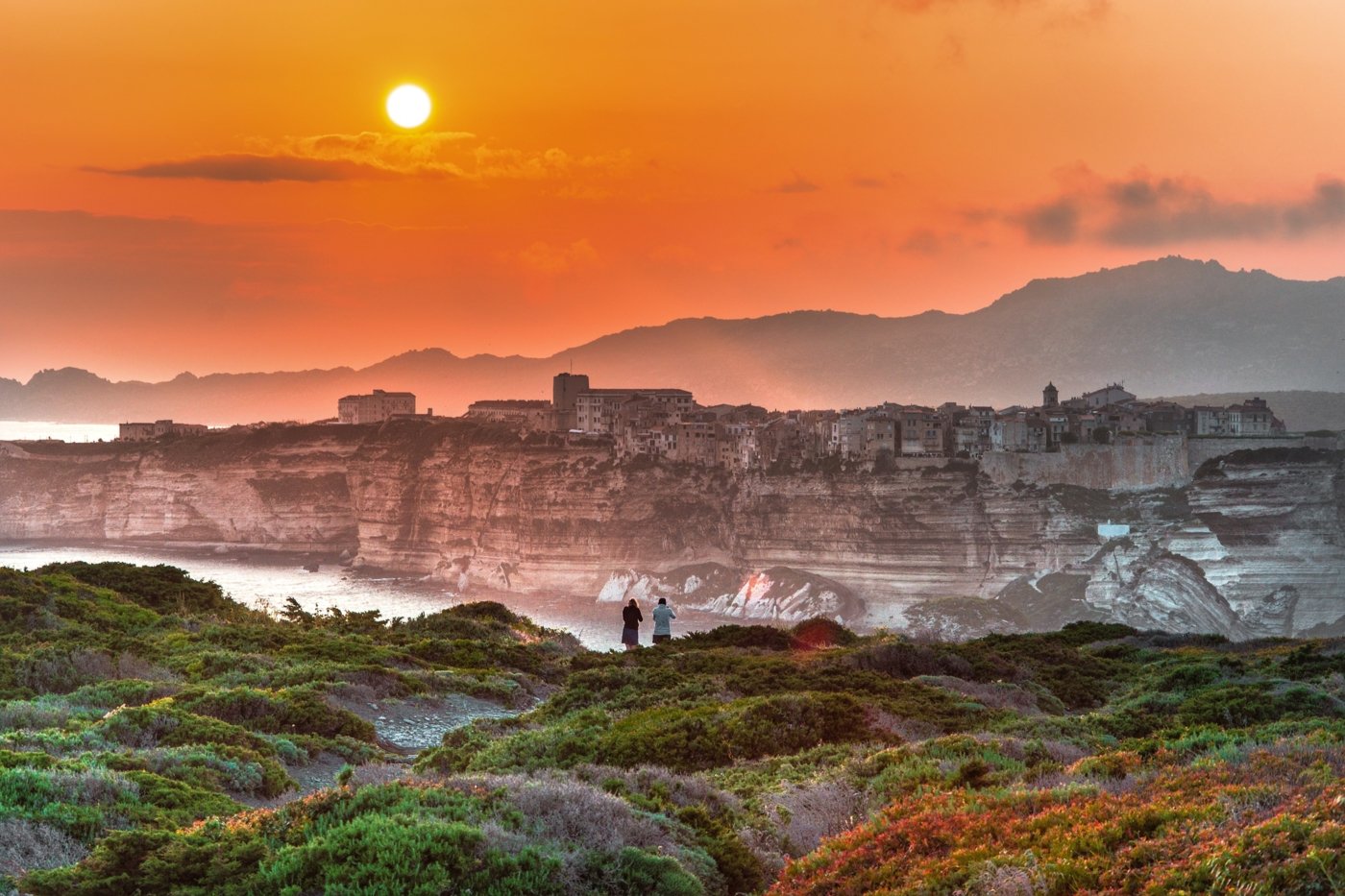 Sunset over Bonifacio - Corsica
