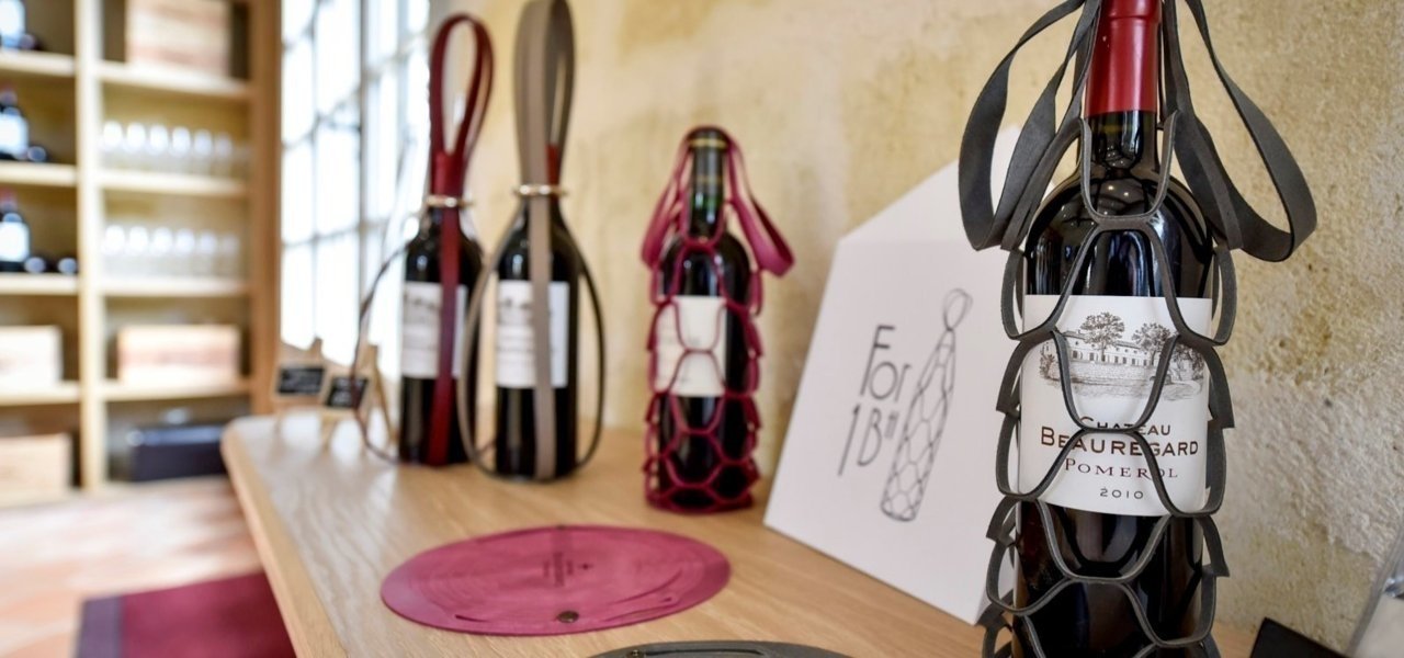 Wine bottles Chateau Beauregard