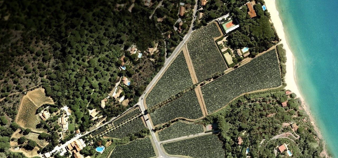 Aerial view of the chateau