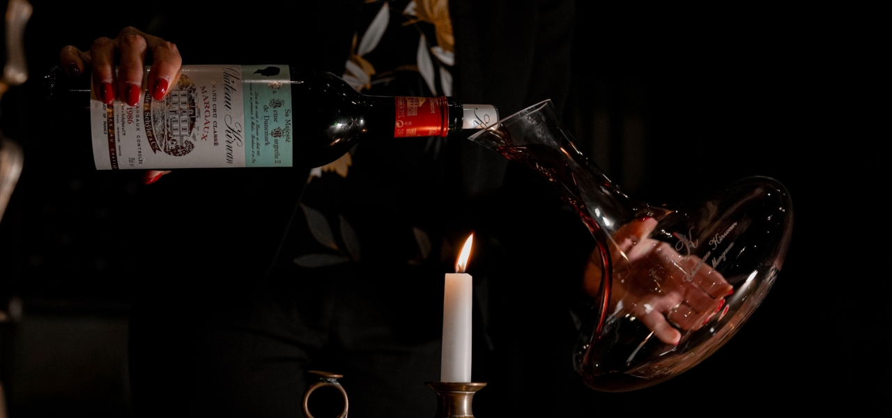 Decanting an old vintage