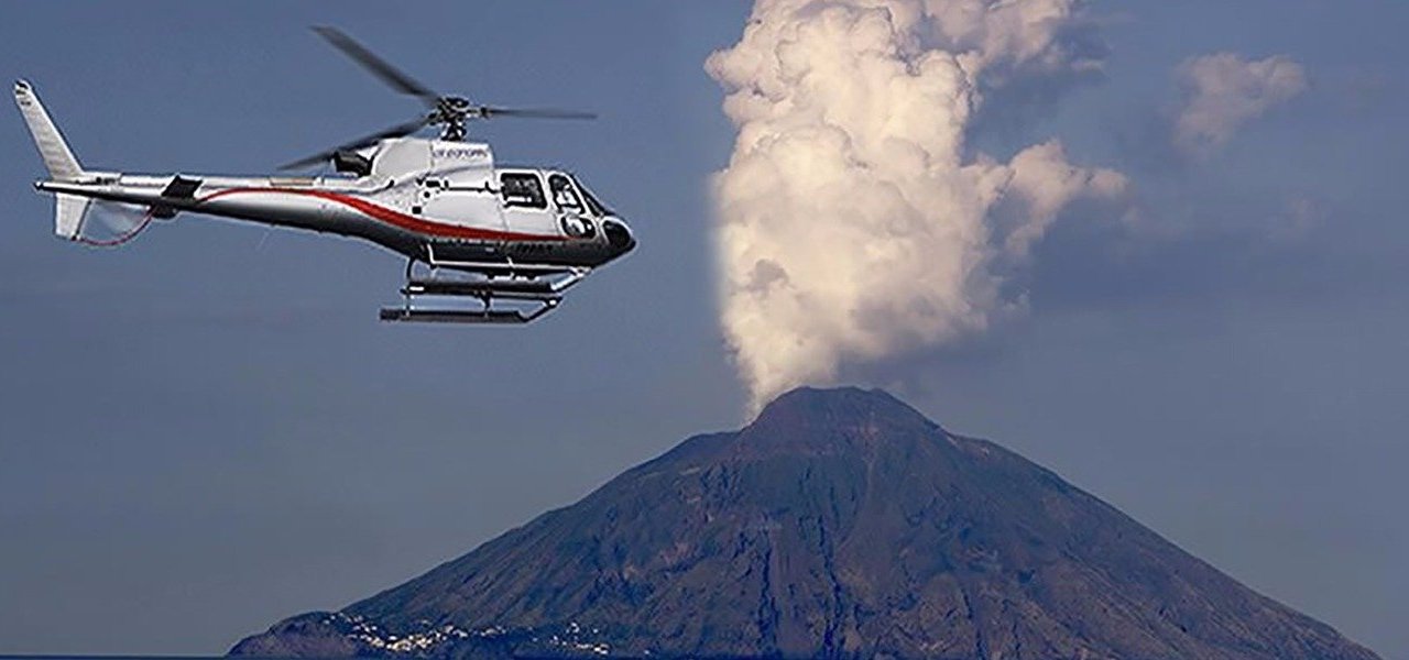 Private helicopter tour over Mount Etna Wine Paths