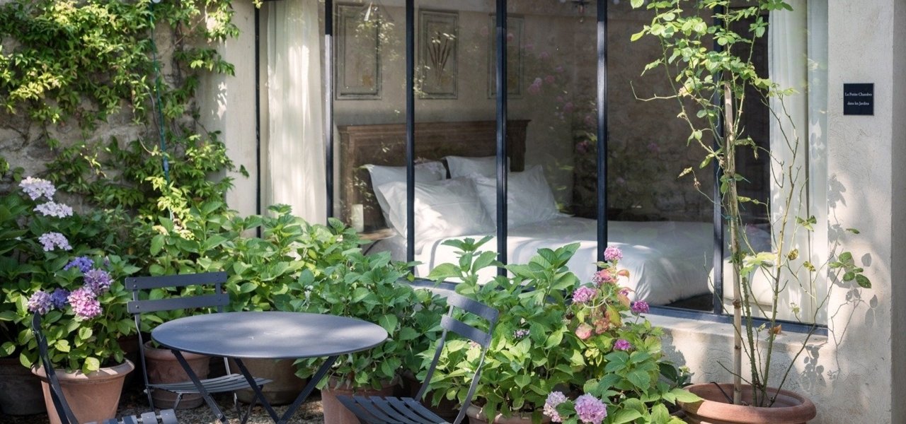 Terrace at Domaine de Fontenille - Wine Paths