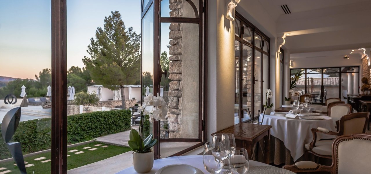 Xavier Mathieu's Table view outdoor view - Wine Paths