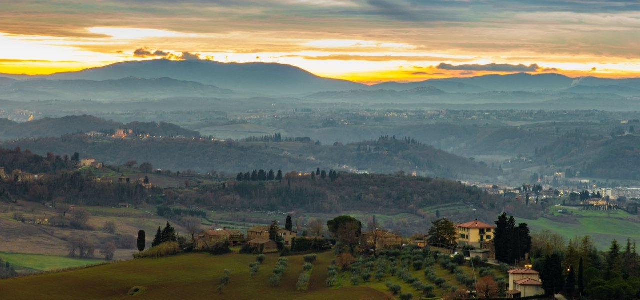 landscape of the chianti region