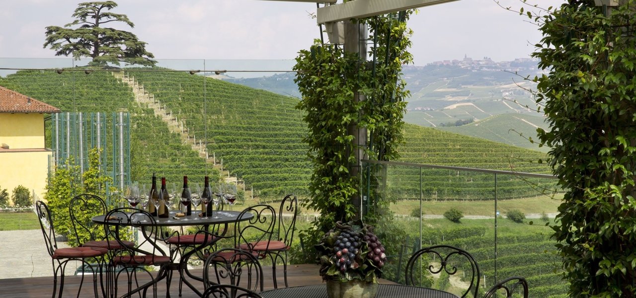 View from a winery balcony